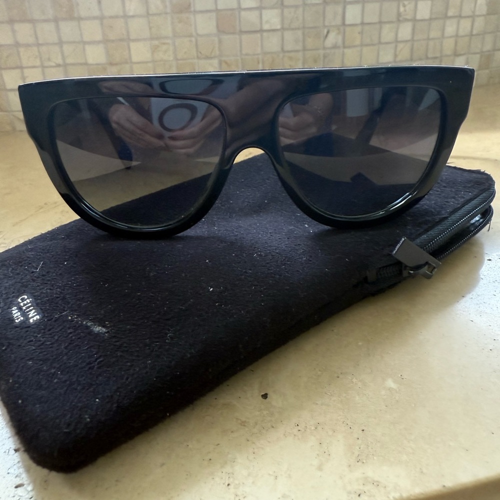 Celine Black Oversized Sunglasses CL40001I